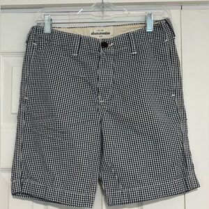 ABERCROMBIE KIDS BLUE AND WHITE CHECKERED SHORT - Size 16